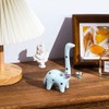 PUDDING CABIN Soporte para anillo azul de dinosaurio, soporte para