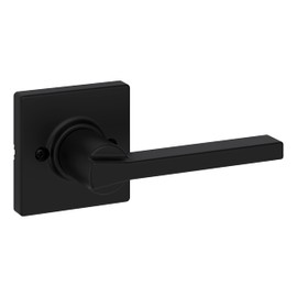 Weiser Casey Matte Black Door Handle, Reversible Half Dummy Lever, Non-turning Interior Door Handles for Wardrobe, Closet Door & French Doors, Cabinet Handle/Cupboard Handles, Modern Home Décor