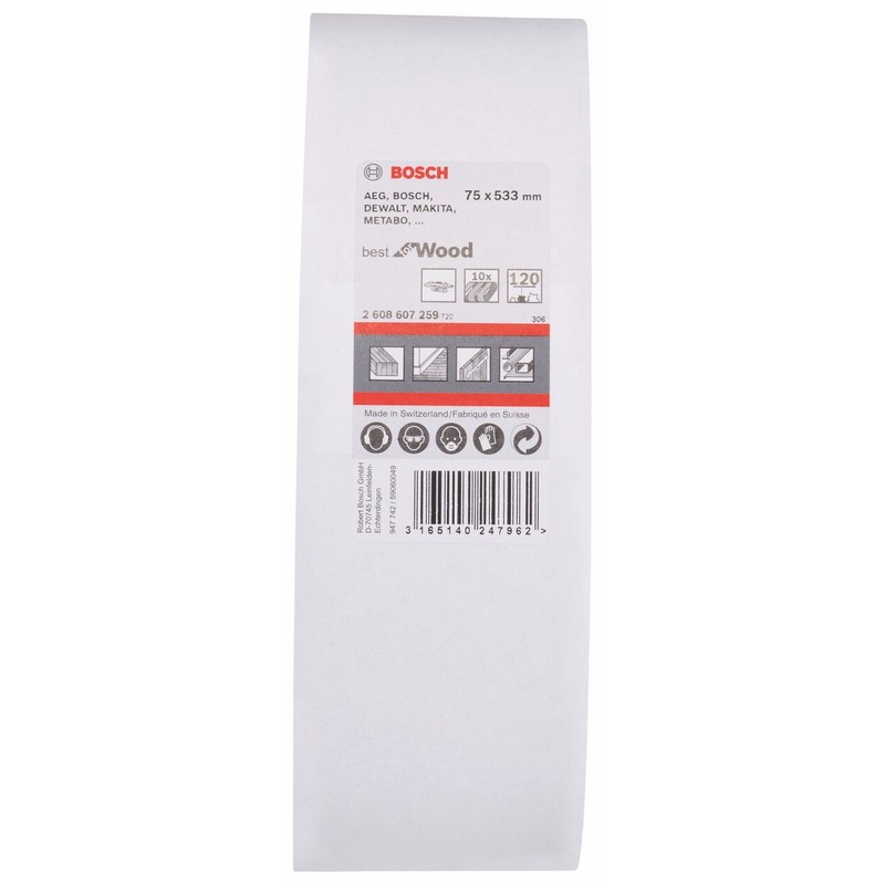 Bosch Professional 10 pcs. Sanding Belt Set X440 Best for
