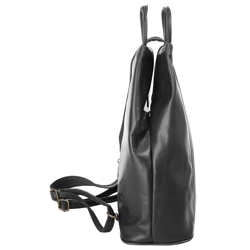 Samantha Look 019544 Women's Rucksack Genuine Leather, black, Einheitsgröße