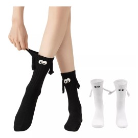 Dolores 2par Calcetines Pareja Divertidos Ventosas Iman Ojos Grande
