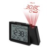 Bresser Weather Projection Clock with Outdoor Sensor, Black