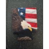 Patriotic Bald Eagle American Flag Koozie Fold Flat