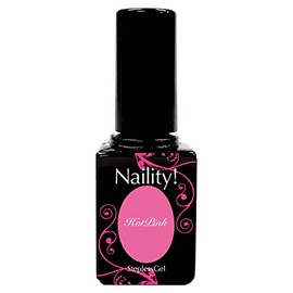 Narity! Gel Nail Stepless Gel 163 Hot Pink 0.2 oz (7 g)