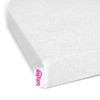 babybay fitted sheet terry cloth, white, for babybay maxi