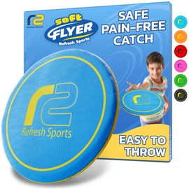 Soft Disc Flying Toy - Doesn't Hurt to Catch - Flying Disc For Kids & Adults All Ages - Easy to Learn - Beach Toys For Kids Outdoor Games - Gifts for Boys & Girls 4 5 6 7 8 9 10 11 12 13 & Up