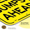 Speed Bumps Ahead Sign 2 Pack, Slow Down Sign, 18