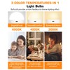 CordlessGlow 15W A19 Rechargeable Light Bulbs with Remote, 3 Color