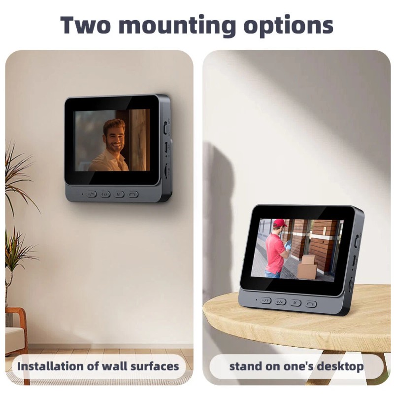 Smart Doorbell Chime w/ Visual Display Screen Safe for Kid