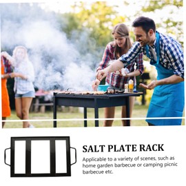 Outanaya Salt Block Holder Restaurant Salt Plate Support BBQ Tools Lightweight for Outdoor Use