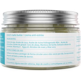 Mom Leaf - Crema Anti-Estrías - Natural - Sin químicos - Estrías embarazo - Crema Estrías - Contenido 90ml. (3.04oz) - Crema Estrías Embarazo