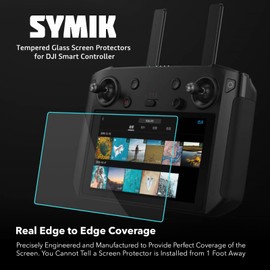 SYMIK Tempered Glass Screen Protectors (3 Pack) for DJI Smart Controller, 9H Hardness Anti-Scratch for Mavic 2 Pro Zoom, Mavic Air 2, Mavic Mini 2