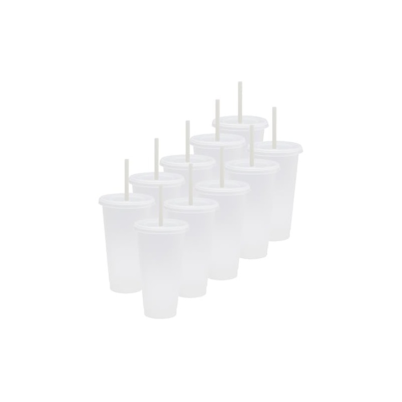 Vasos de Plastico Reusable Set de 10, 20, Y 50