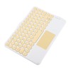 Bluetooth Keyboard Touchpad Round Keycap with Ergonomic Design Stable Connection