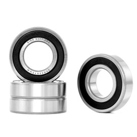 XiKe 4pcs 6205-2RS Ball Bearings 25mm x 52mm x 15mm Deep Groove Ball Bearing with Seals Suitable for DIY Lathe, 3D Printers, Motors, Generators and Garden Tools etc.