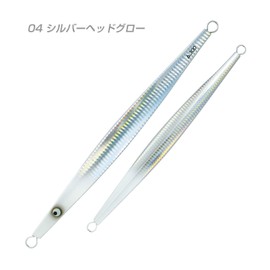 Yamanami Shoten Isam Jig, 10.6 oz (300 g), 04 Silver Head Glow