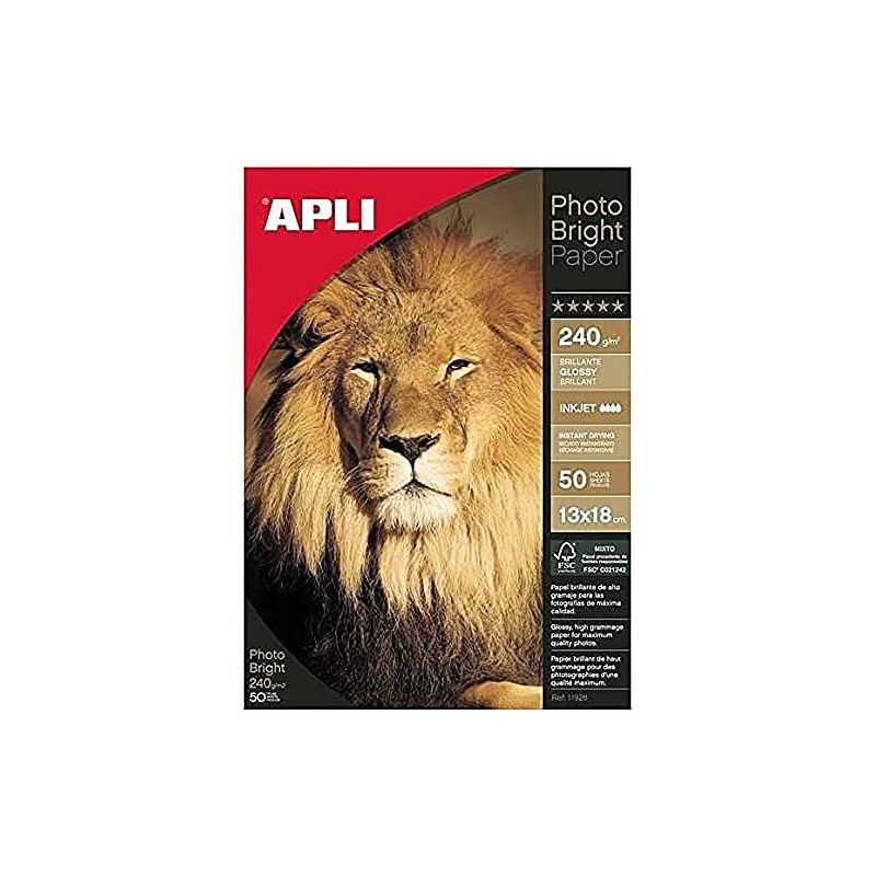 APLI 11926, Photographic paper, 13 X 18 cm, 50 sheets