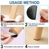 Non Slip Furniture Pads 24Pcs, Self-Stick EVA Round Square Protectors,