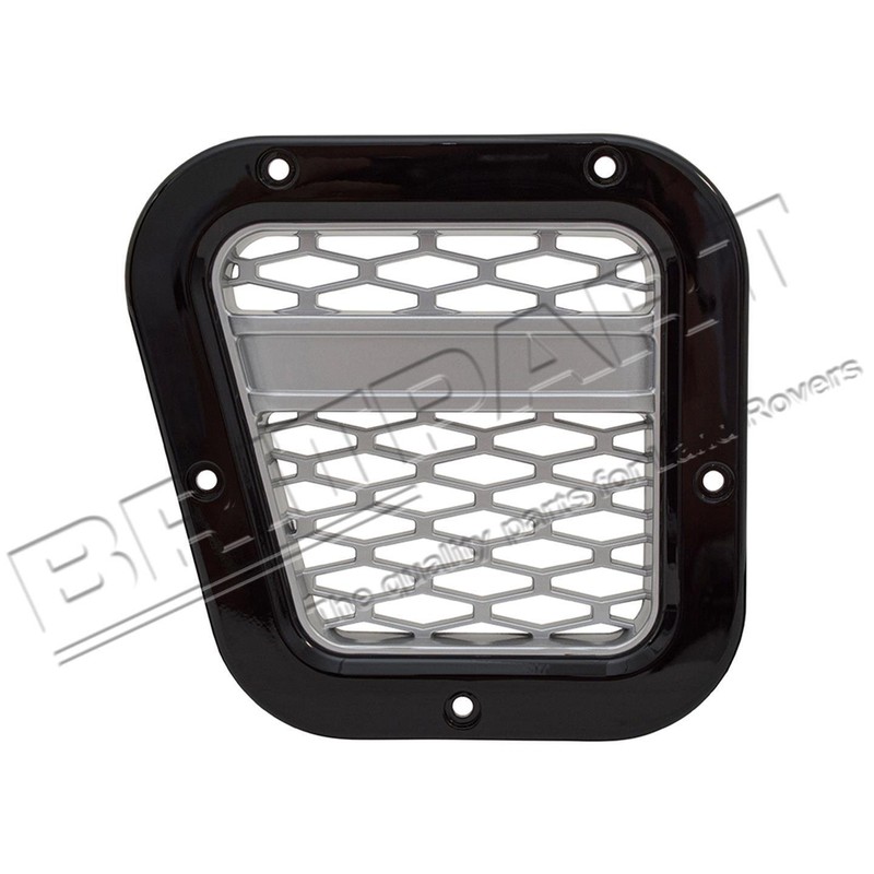 BRITPART XS AIR INTAKE GRILLE BLACK WITH SILVER MESH LEFT