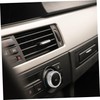 BUGUUYO 4pcs Car Air Conditioner Knob Cover Trim Rings Easy
