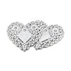 Hygloss Products Heart Doilies - 6 Inch Silver Foil Doily