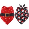 Christmas Dog Bandana 2 Pack - Triangle Bibs Pet Scarf