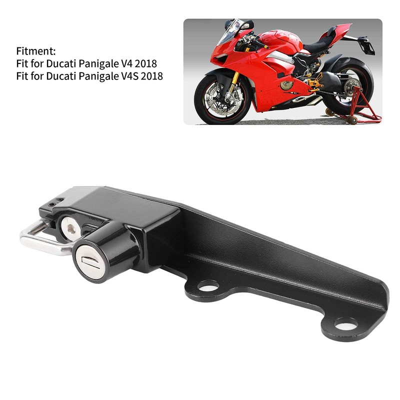 Motorcycle Anti-Theft Helmet Lock Stainless Steel W/2 Keys Fit for