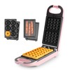 AROMA® Swap & Flip Waffle Maker with Removable Plates: 3-in-1