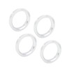 ACROPIX 72.6 to 57.1 mm Hub Centric Rings Silver Tone