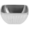 Vollrath 47682 S/S Fluted Square 3.2 Quart Double Wall Serving