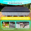 SIHAIAN 10x16Ft Oval Pool Cover with Side Storage for Oval