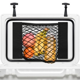 Gnellkoor Cooler Net Accessories, Cooler Net Compatible with YETI & RTIC Cooler Ice Chest Accessories for Dry Storage and Organization, 14 x 9-5/8 in x 1 Pack