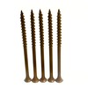 #10 × 4" Deck Screws – Brown Ruspert, Torx Drive