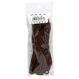 Takagi Fiber Panami Edo String, Fine, Approx. 0.1 inch (3 mm) Wide, Approx. 16.4 ft (5 m), Brown, ES-51, 100% Rayon