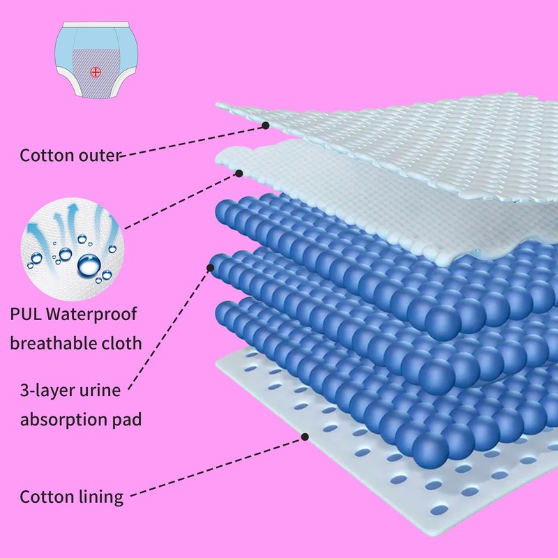 BIG ELEPHANT BIG ELEPHANT Potty Training Underwear, 100% Cotton Absorbent