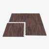Forest Floor 3/8 Inch Thick Printed Foam Tiles, Premium Wood