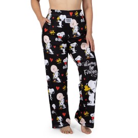 BRIEF INSANITY Snoopy Floral Lounge Pajama Pants for Men and Women (S-XXL) (Multicolored, Medium)