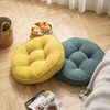 vctops Corduroy Round Chair Pad Large Solid Pouf Tufted Thicken