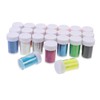jojofuny 24pcs Nail Glitter Sequins for Manicure Art Powder for