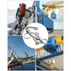 HZSIFU 4 PCS Snap Shackle 316 Stainless Steel, Swivel Jaw