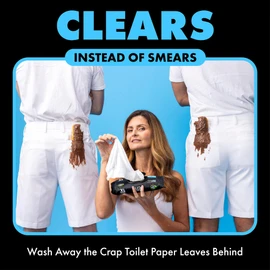 DUDE Wipes - Flushable Wipes - 5 Pack, 240 Count - Unscented - Extra-Large - Vitamin-E & Aloe - Septic and Sewer Safe