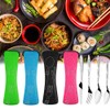 Portable Cutlery, Cutlery Kit Travel Cutlery Set Camping Cutlery Comfortable