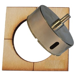 4 1/2" Diamond Hole Saw 4 1/2 in Diamond Hole Saw for Toilet Flange Shower Valve 4 1/2 inch Diamond Hole Saw for Porcelain Tile with 4 1/2 Diamond Hole Saw Guide for 4.25" Diamond Hole Saw Bit