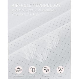 MAGCOMSEN Long Sleeve Fishing Shirts for Men Quick Dry Lightweight Button Down Work Shirts SPF Sun Shirts Tactical Hunting Travel White L