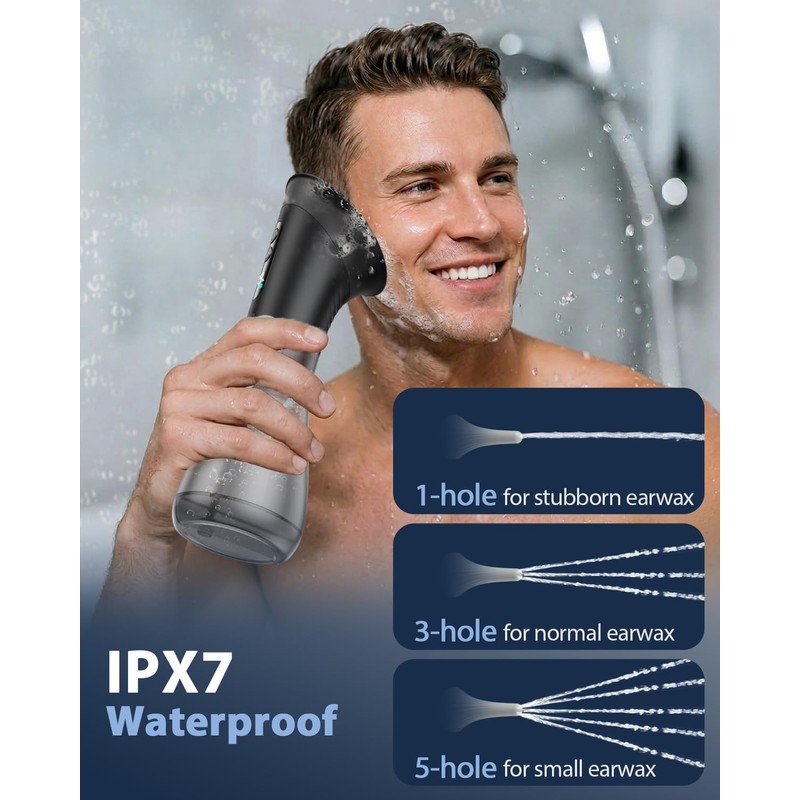 Safe Ear Wax Removal - Electric Ear Cleaner with 3