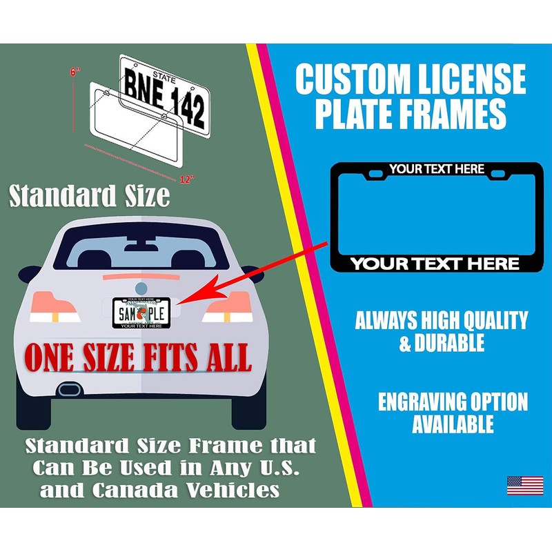 Cats Cat Lovers Design Heavy Duty Metal Car License Plate