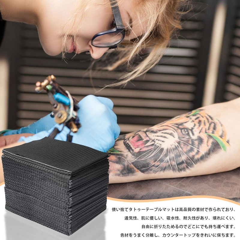 Tattoo Table Mats Disposable 25pcs Tattoo Table Cleaning Pads Waterproof