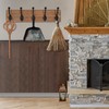 WEBI Rustic Coat Rack Wall Mount,5 Cast Iron Coat Hooks