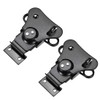 uxcell 2.56-inch Iron Spring Loaded Butterfly Twist Latch Keeper Toggle