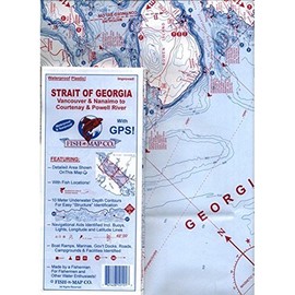 Fish-N-Map Strait of Georgia: (Vancouver & Nanaimo to Courtenay & Powell River)